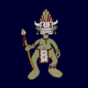 Warrior - Cross Back Canvas Apron Design