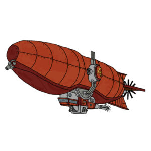 Airship - Kids Youth T shirt Design